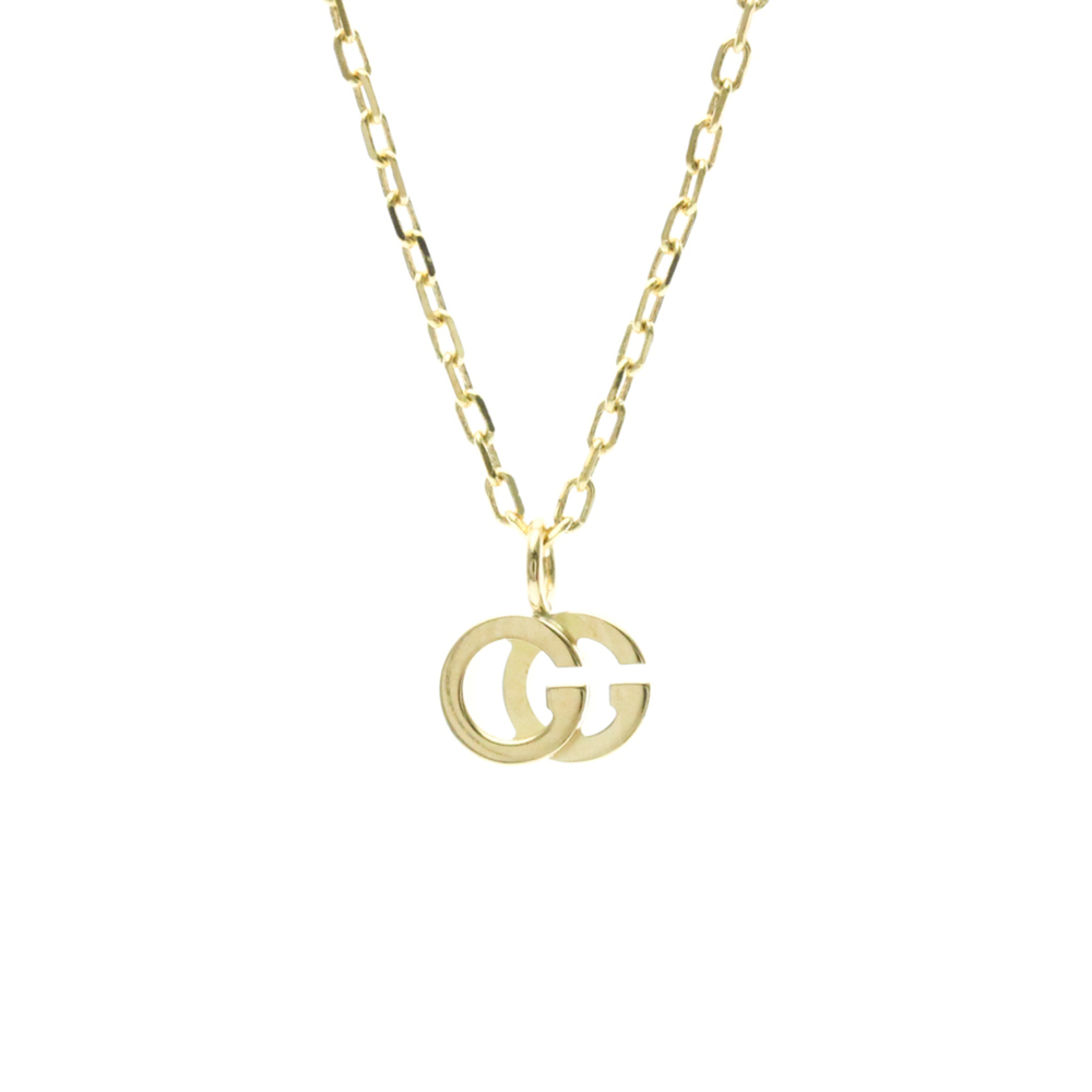 Gucci GG Running Necklace Yellow Gold (18K) Topaz Women,Men Fashion Pendant N...
